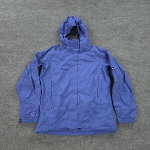 Marmot Jacket Womens Large Blue GORE-TEX Waterproof Hiking Ski Shell Outdoor